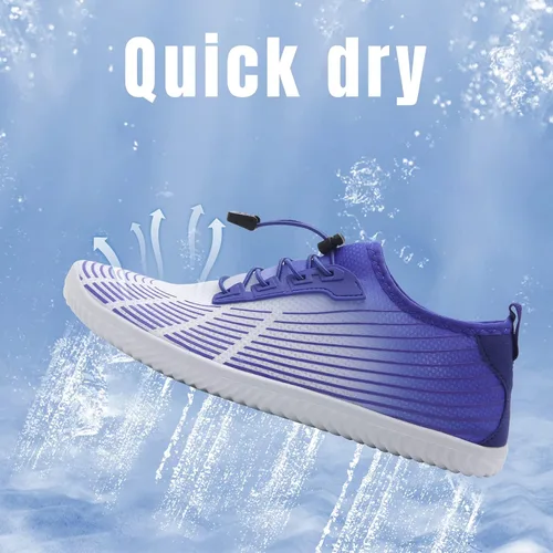 Vista 5 de Tenis impermeables para hombres y mujeres, descalzo, calcetín acuático de secado rápido para usar al aire libre, calzado deportivo para kayak