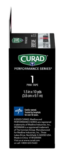 Vista 5 de CURAD Cinta deportiva Performance Series, 1.5" x 10 yardas