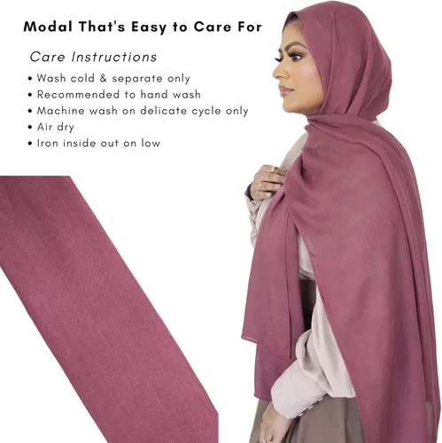 Vista 7 de Hijab modal para mujer Pañuelo para la cabeza
