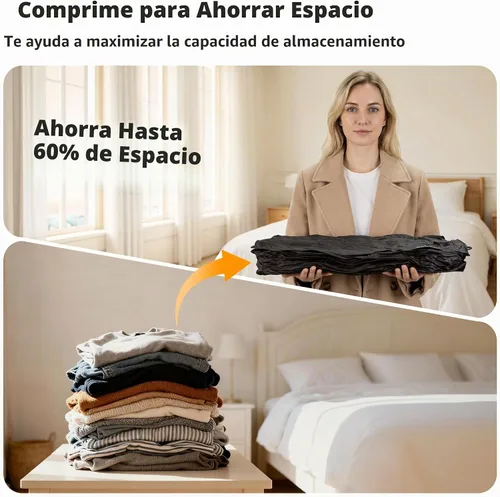 Vista 8 de Bolsas de vacío de viaje, bolsa de compresión de vacío impermeable IPX8 Bolsas de vacío para viajes con bomba sin batería, TSA bolsas