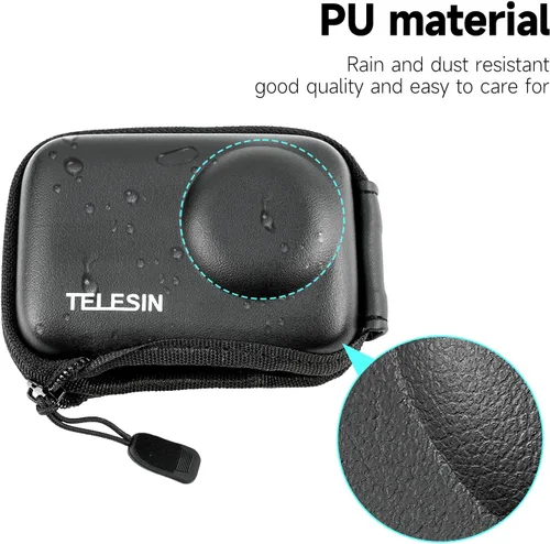 Vista 7 de TELESIN Mini estuche protector de lente para DJI Action 5 Pro Action 4 Action 3 Insta 360 Ace Insta360 Ace Ace Pro Accesorios, Mini bolsa protectora