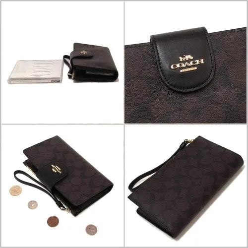 Vista 2 de Tech - Cartera para teléfono en lienzo de bloque de color Cartera de muñeca