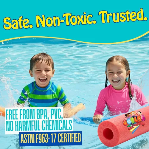 Vista 5 de Oodles of Noodles Fideos de espuma de arcoíris de lujo para piscina - Paquete de 12 - Aproximadamente 122 cm x 6.4 cm Tubos de espuma multiusos