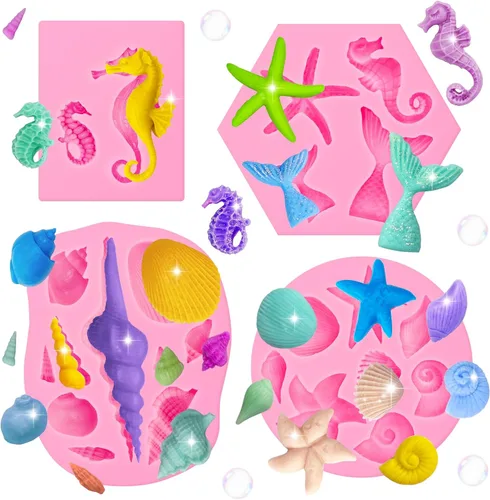 Vista 16 de 2 piezas de moldes de silicona con forma de flores, moldes de silicona para fondant y pastel, moldes de arcilla polimérica con forma de flor