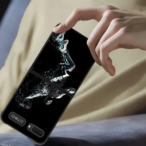 Vista 7 de Funda compatible con Samsung Galaxy Z Flip 5G, diseño de jugador de baloncesto 10 Galaxy Z Flip 5G para niños y hombres, TPU suave, antiarañazos, a