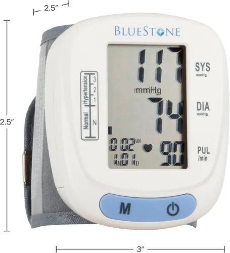 Vista 7 de Máquina de presión arterial - Monitor de presión arterial y pulso para salud cardíaca con pantalla LCD digital, recuperación de memoria, puño