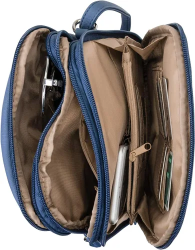 Vista 3 de MultiSac Bolso cruzado North South Mini con cremallera alrededor