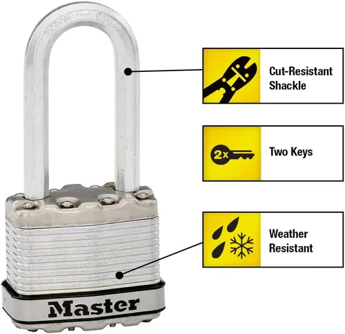 Vista 2 de Master Lock M1XDLH Magnum - Candado resistente con llave, 1 paquete