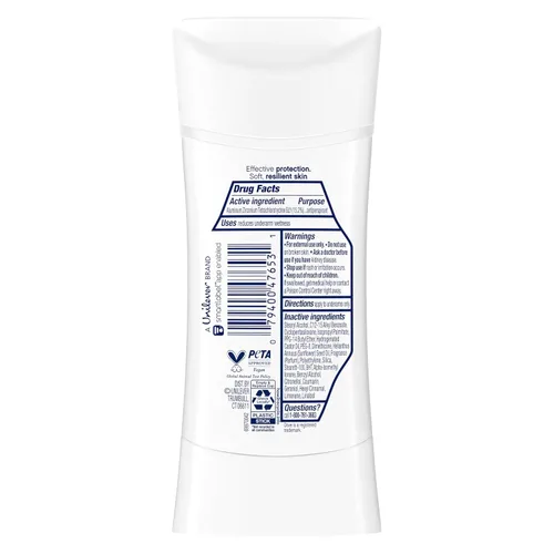 Vista 2 de Dove Advanced Care - Desodorante antitranspirante en barra de vainilla y manteca de cacao, 3 unidades, desodorante antitranspirante con tecnología