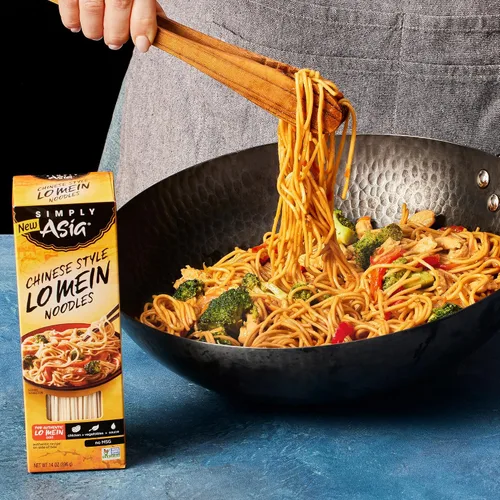 Vista 8 de Simply Asia Lo Mein - Fideos estilo chino, sin MSG, para sopas de fideos fríos, Lo Mei de verduras, pollo lo mein y salteados, 14 onzas