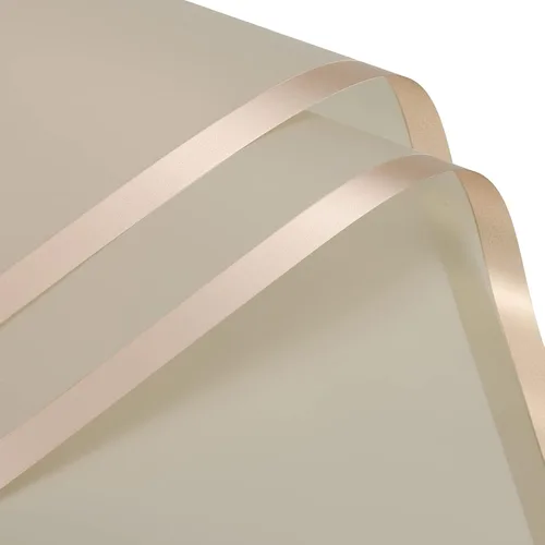 Vista 21 de MECCANIXITY 10 piezas de papel de regalo de flores con borde dorado, morado, 22.8 x 22.8 pulgadas, impermeable, para suministros de ramo de Púrpura