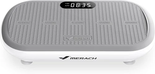 Vista 10 de MERACH - Máquina de plataforma vibratoria para ejercicio, capacidad de 440 libras, Bluetooth y pedal de silicona, estimula la grasa profunda