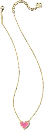 Vista 2 de Kendra Scott Ari - Collar con colgante de corazón y longitud ajustable para mujer, joyería a la moda