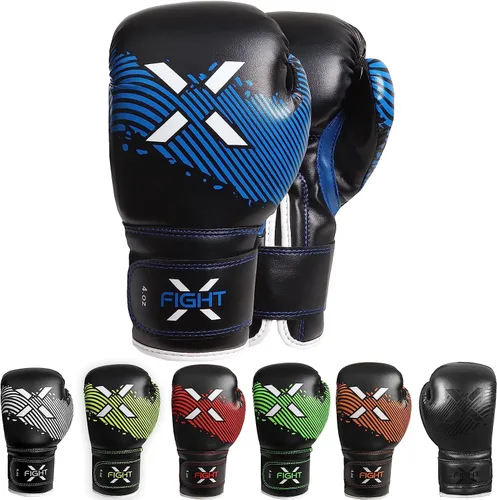 Vista 9 de Guantes de boxeo para niños de 3 a 8 años, 4 6 onzas, entrenamiento MMA, niños, niñas, guantes de kickboxing para entrenamiento, saco de boxeo, Muay