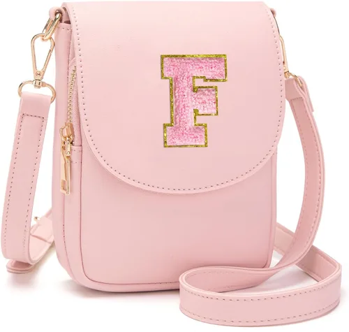 Vista 53 de Viverte Bolso Cruzado para Niñas Adolescentes Pequeñas, Bolso Inicial para Celular, Pequeña Cartera para Niños Pequeños, Bolso de Cuero con Tres