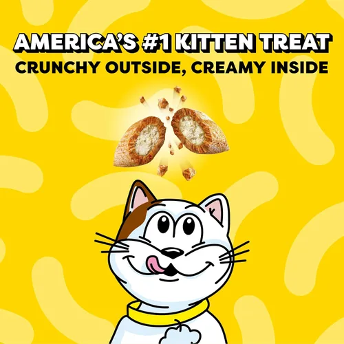 Vista 3 de Temptations Kitten Crunchy and Soft Cat Treats sabor pollo y lácteos, bolsa de 3 onzas, (paquete de 12)