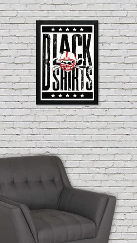 Vista 7 de Nebraska Cornhuskers Gift - Blackshirts Letterpess Poster - Officially Licensed Art Print - 13x19" - Husker Gift (Add Black Framed)