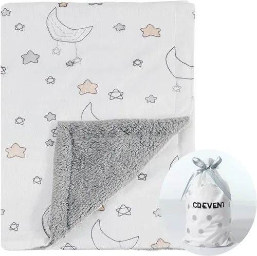 Vista 42 de CREVENT Manta de bebé de minky para niñas y niños, manta suave de felpa para recién nacidos - 30 x 40 pulgadas (Animal)