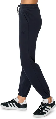 Vista 30 de Cali1850 Pantalón deportivo Cloud Nine Fleece para mujer, cintura alta, ajuste holgado, dos bolsillos, cintura elástica con cordón
