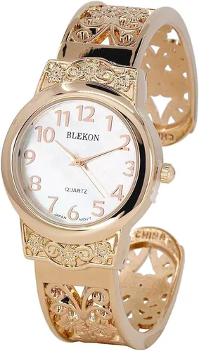 Vista 2 de Blekon Collections Reloj de pulsera de cuarzo japonés para mujer, 1.102 in, diseño elegante