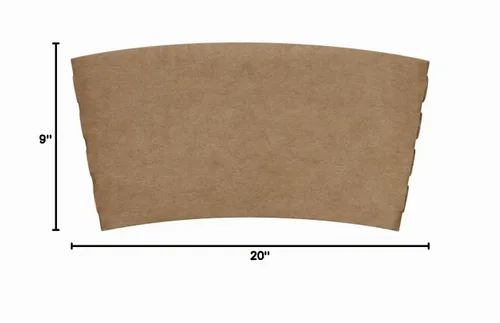 Vista 7 de Karat C5300 (Kraft) Fundas tradicionales para tazas de 10 oz. - 24 oz., Kraft (Paquete de 1000)