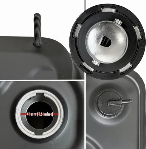 Vista 4 de Kit de Tanque de Combustible de Gasolina Strongthium Compatible con Motor Harbor Freight Predator 212 cc 6.5hp Hemi 60363 (3.53 litros/0.93 galón)