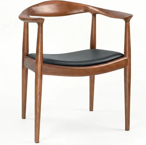 Vista 11 de Polynices Kennedy Chair, Mid Century Dining Chairs with Arms (Black)