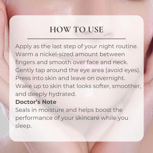 Vista 8 de Consult Beaute Volumagen Miracle Plumping Balm para lentear, tratamiento nutritivo de humedad facial durante la noche, reparación de barrera