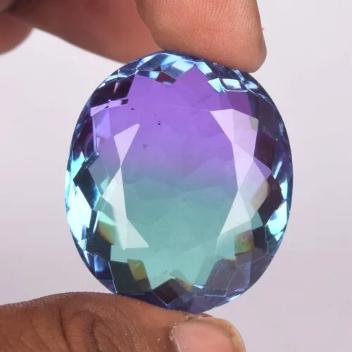 Vista 2 de GEMHUB Cuentas de piedras preciosas sueltas para pulseras Piedras de forma ovalada para la fabricación de joyas