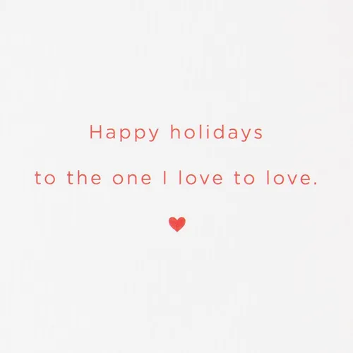 Vista 3 de Hallmark Signature - Tarjeta romántica de vacaciones para tu ser querido (Barra de caramelo de Navidad con corazón)