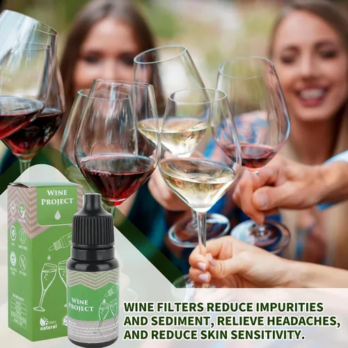 Vista 6 de Filtros de vino, purificador de vino, elimina el sulfito y la histamina, el purificador de vino reduce el dolor de cabeza, evita las sensibilidades