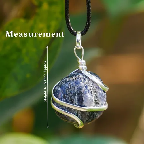 Vista 31 de PYOR Collar con colgante curativo de Reiki de cristal, gemas de buena suerte, prosperidad, riqueza, piedras preciosas naturales, collares de buena