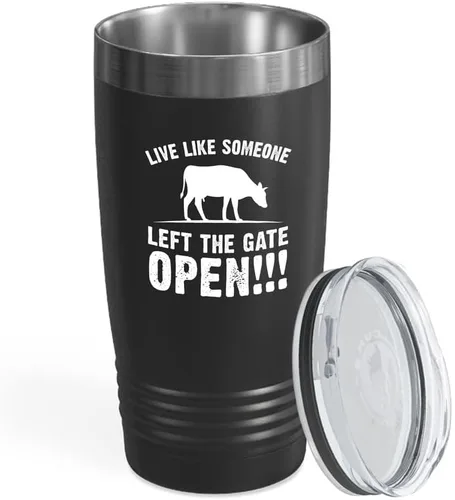 Vista 10 de Vaso vikingo negro de 20 onzas, un chico que acaba de tirar, tractores de jardín agrícola, cultivador campesino, agricultor, amantes de los animales