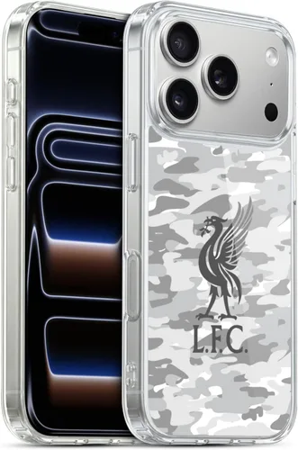 Vista 183 de Head Case Designs Funda de gel con licencia oficial del Liverpool Football Club Away Colourways Crest Camou [protección de grado militar] compatible