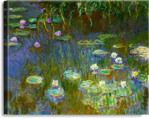 Vista 299 de A&T ARTWORK Antibes Seen from The Salis Gardens de Claude Monet Las Obras de Arte Clásico Mundial Reproducciones, Impresiones de Arte en Lienzo