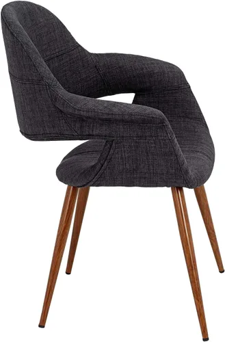 Vista 5 de Armen Living Sillón moderno de tela de carbón Phoebe