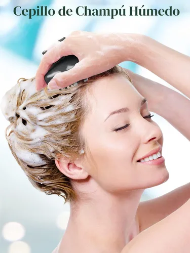 Vista 6 de HEETA Masajeador de Cuero Cabelludo para el Crecimiento del Cabello, Exfoliador de Cuero Cabelludo con Cerdas Suaves, Diseño de Silicona Integrado