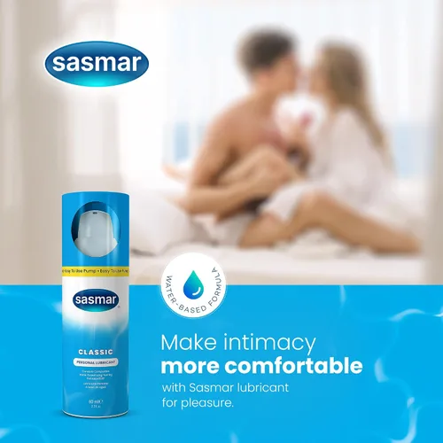 Vista 2 de Sasmar Lubricante personal a base de agua para hombres, mujeres, perfecto para parejas, placer duradero para todos, apto para juguetes y seguro