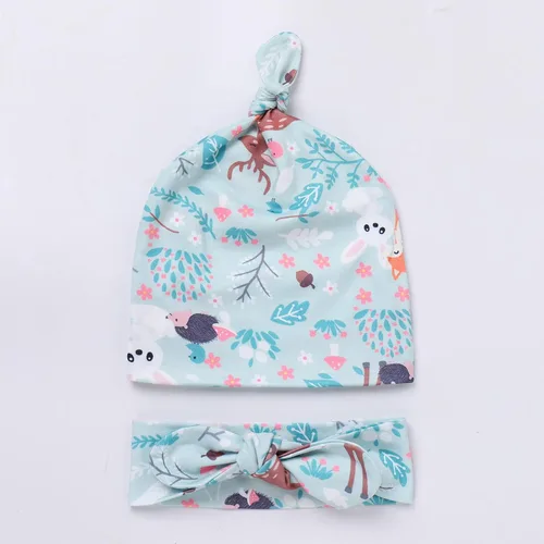 Vista 6 de AWIBMK Mom and Me Robe and Swaddle Set and T-Shirt Hospital Labor Delivery Swaddling with Headband Hat for Mom Dad Baby