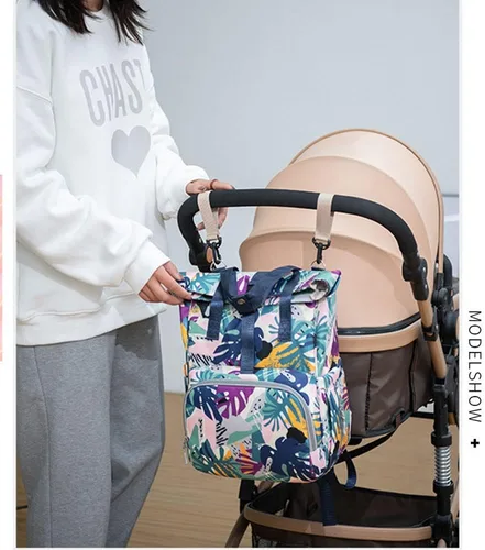 Vista 8 de TFXATFX Mochila de moda, simple, de gran capacidad, ligera, multifuncional, para mamá, casual, portátil, para mamá, Multicolor