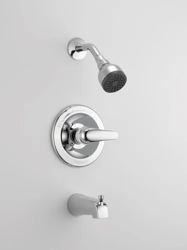 Vista 5 de Peerless P188720 Classic - Manijas combinadas completas para bañera y ducha, cromadas