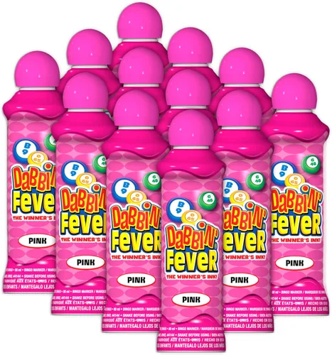 Vista 13 de Dabbin' Fever - Marcadores de bingo, una docena de 3 onzas de tinta (Amarillo)