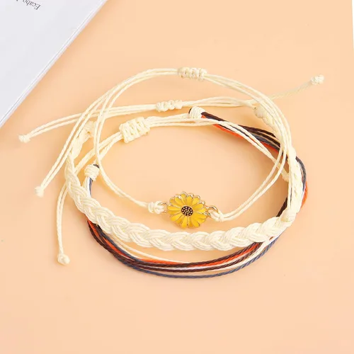 Vista 6 de Long tiantian Beach Bracelets Set Boho Bracelets for Women String Bracelets Summer Beach Accessories for Vacation