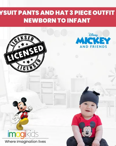 Vista 2 de Disney Minnie Mouse - Conjunto de 3 piezas para bebés y niñas Mix N' Match Body Pants Hat