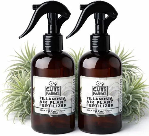 Vista 8 de Cute Farms Tillandsia - Fertilizante para plantas de aire, fórmula suave de uso diario, nutrientes formulados para plantas de aire