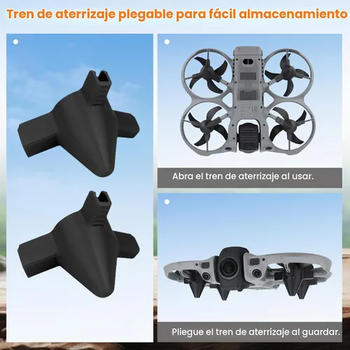 Vista 4 de Tren de aterrizaje para dron DJI Avata 360, piernas extendidas de aumento de altura, soporte protector antiarañazos, soporte de trípode