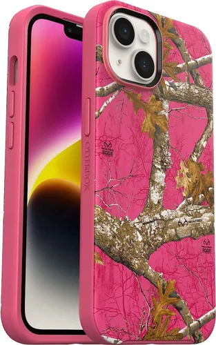 Vista 12 de OtterBox Funda para iPhone 14 y iPhone 13 (solamente) - Serie Symmetry + - Negro - Ultra-Sleek - Se ajusta a MagSafe - Bordes elevados para proteger