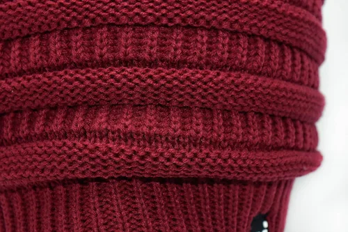 Vista 15 de C.C Winter Oversized Beanie Hat with Fuzzy Lining – Thick Knit Thermal Beanie for Cold Weather, Soft Warm Fleece Lined Cap