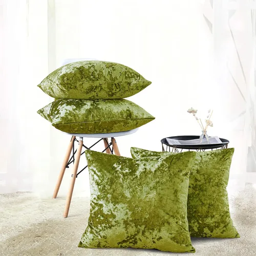 Vista 22 de Juego de 2 fundas de almohada lumbares decorativas de terciopelo abstracto de 14 x 26 pulgadas, fundas de almohada rectangulares de lujo suaves