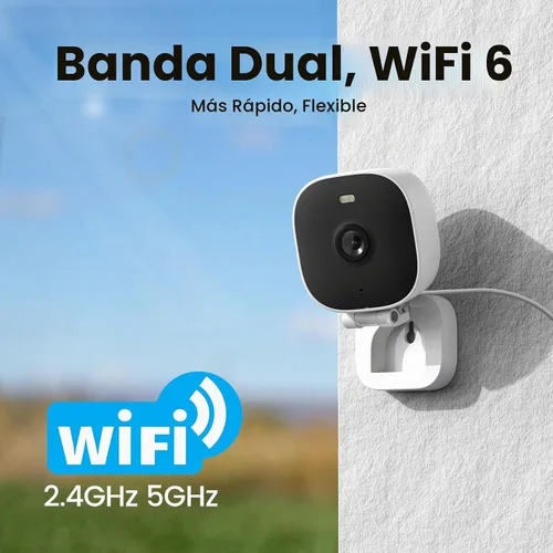 Vista 11 de VIMTAG Cámaras 5G/2.4G 4MP para seguridad del hogar, cámara exterior/interior para perro/gato/mascota/niñera/bebé, con cable, visión nocturna a